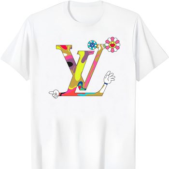 Louis Vuitton Logo Luxury Takashi Murakami Flower LV Unisex T-Shirt CB438