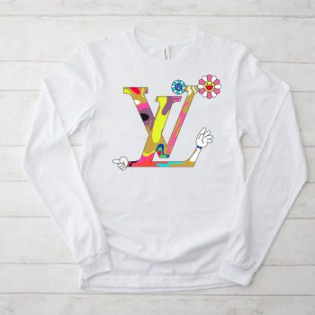 Louis Vuitton Logo Luxury Takashi Murakami Flower Unisex & Kid Long Sleeve Tee TBL185