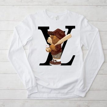 Louis Vuitton Logo Luxury Teddy Bear Baseball Unisex & Kid Long Sleeve Tee NTB2401