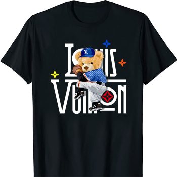 Louis Vuitton Logo Luxury Teddy Bear Baseball Unisex T-Shirt NTB2722