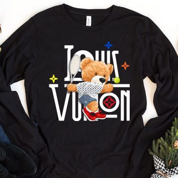 Louis Vuitton Logo Luxury Teddy Bear Tennis Unisex & Kid Long Sleeve Tee NTB2402