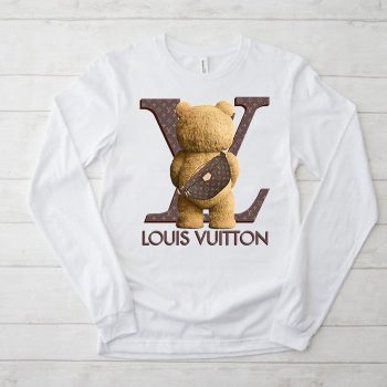 Louis Vuitton Logo Luxury Teddy Bear Unisex & Kid Long Sleeve Tee NTB2362