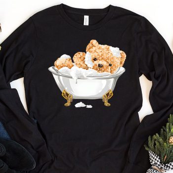 Louis Vuitton Logo Luxury Teddy Bear Unisex & Kid Long Sleeve Tee NTB2394