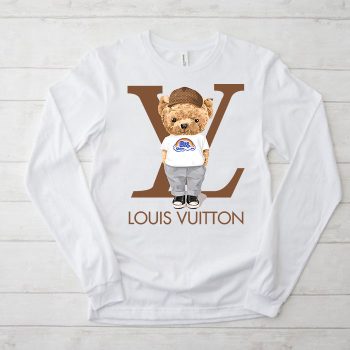Louis Vuitton Logo Luxury Teddy Bear Unisex & Kid Long Sleeve Tee NTB2395