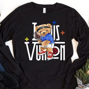 Louis Vuitton Logo Luxury Teddy Bear Unisex & Kid Long Sleeve Tee NTB2396