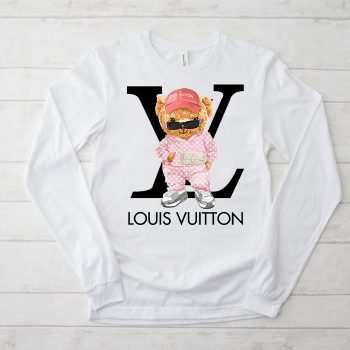 Louis Vuitton Logo Luxury Teddy Bear Unisex & Kid Long Sleeve Tee NTB2400