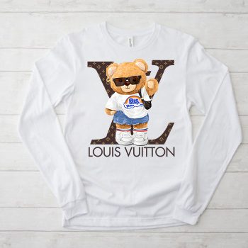 Louis Vuitton Logo Luxury Teddy Bear Unisex & Kid Long Sleeve Tee NTB2409