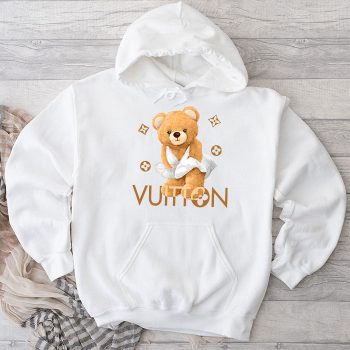 Louis Vuitton Logo Luxury Teddy Bear Unisex Pullover Hoodie NTB2305