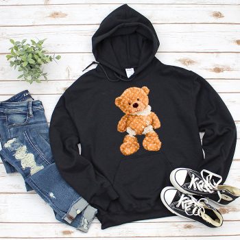 Louis Vuitton Logo Luxury Teddy Bear Unisex Pullover Hoodie NTB2308