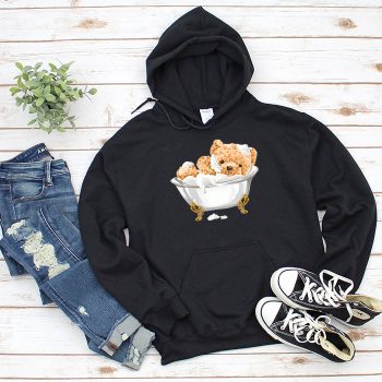 Louis Vuitton Logo Luxury Teddy Bear Unisex Pullover Hoodie NTB2315
