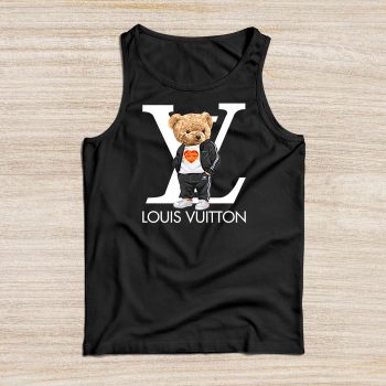 Louis Vuitton Logo Luxury Teddy Bear Unisex Tank Top NTB2531