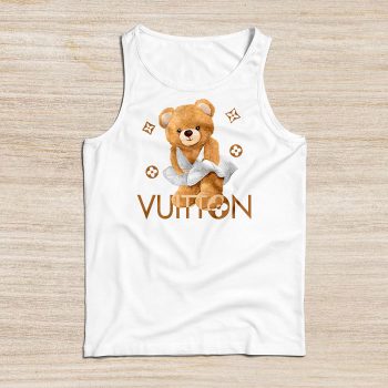 Louis Vuitton Logo Luxury Teddy Bear Unisex Tank Top NTB2539