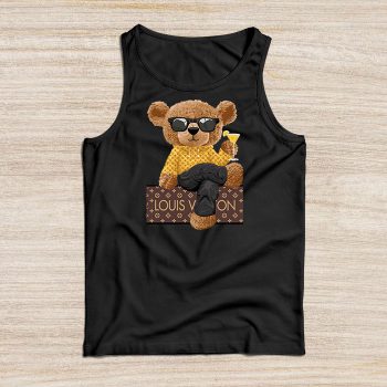Louis Vuitton Logo Luxury Teddy Bear Unisex Tank Top NTB2543