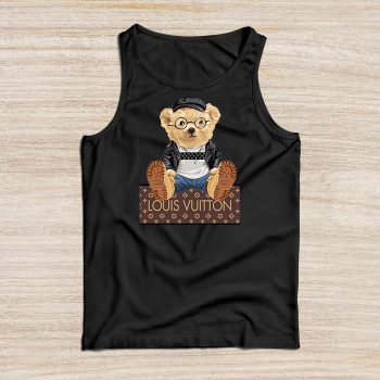 Louis Vuitton Logo Luxury Teddy Bear Unisex Tank Top NTB2544