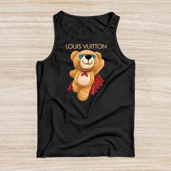 Louis Vuitton Logo Luxury Teddy Bear Unisex Tank Top NTB2545