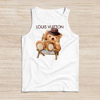 Louis Vuitton Logo Luxury Teddy Bear Unisex Tank Top NTB2546