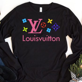 Louis Vuitton Logo Luxury With Color Monogram Unisex & Kid Long Sleeve Tee TBL193