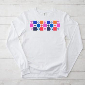 Louis Vuitton Logo Luxury With Color Monogram Unisex & Kid Long Sleeve Tee TBL199