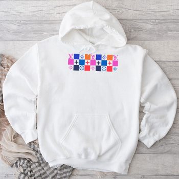 Louis Vuitton Logo Luxury With Color Monogram Unisex Pullover Hoodie TB205