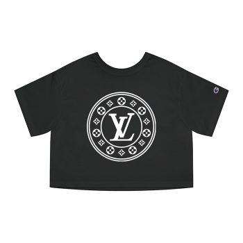 Louis Vuitton Luxury Logo Circle Champion Women Heritage Cropped T-Shirt CTB179