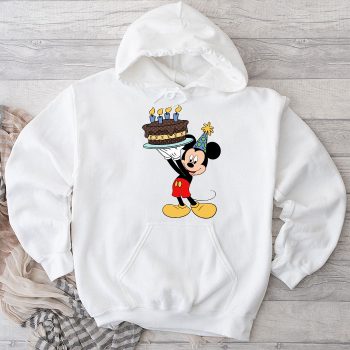 Louis Vuitton Monogram Canvas Pattern Happy Birthday Mickey Mouse Unisex Pullover Hoodie TB115