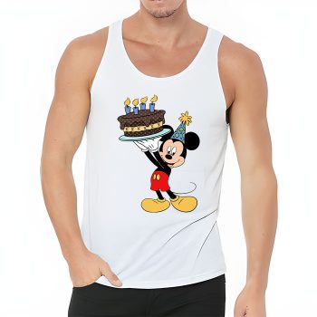 Louis Vuitton Monogram Canvas Pattern Happy Birthday Mickey Mouse Unisex Tank Top TB067