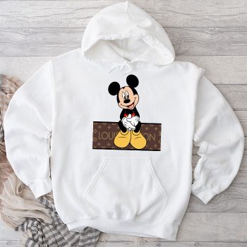Louis Vuitton Monogram Canvas Pattern Mickey Mouse Unisex Pullover Hoodie TB117