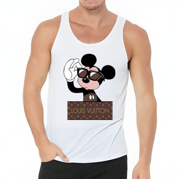 Louis Vuitton Monogram Canvas Pattern Mickey Mouse Unisex Tank Top TB068