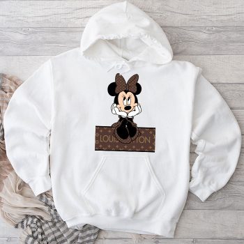 Louis Vuitton Monogram Canvas Pattern Minnie Mouse Unisex Pullover Hoodie TB179