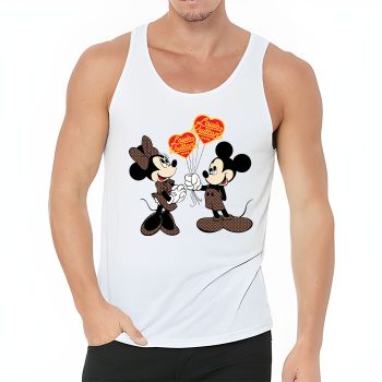 Louis Vuitton Monogram Canvas Pattern Nigo Intarsia Jacquard Heart Crewneck Unisex Tank Top TB098