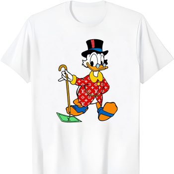 Louis Vuitton Red Monogram Canvas Pattern Scrooge Mcduck Unisex T-Shirt NTB2642