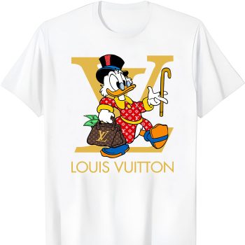 Louis Vuitton Red Monogram Canvas Pattern Scrooge Mcduck Unisex T-Shirt NTB2643