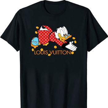 Louis Vuitton Red Monogram Canvas Pattern Scrooge Mcduck Unisex T-Shirt NTB2645
