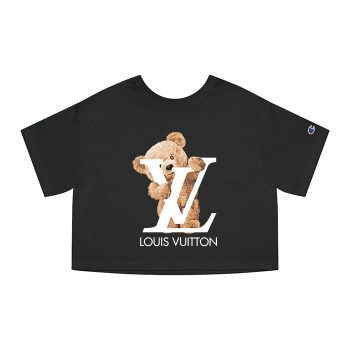 Louis Vuitton Teddy Bear Champion Women Cropped T-Shirt NTB2125