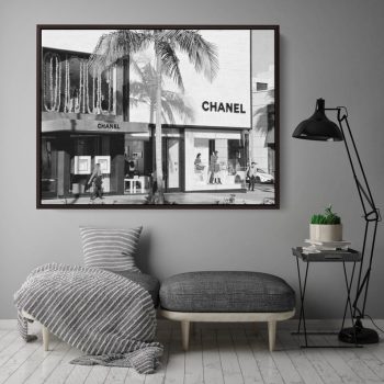 Luxury Store Front B&W Canvas