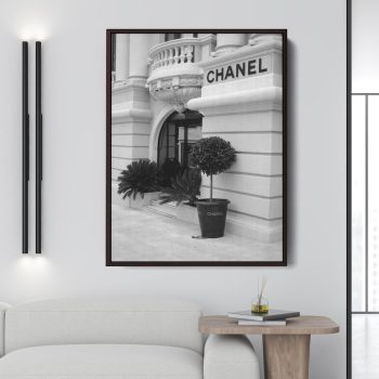 Luxury Store Front B&W Canvas