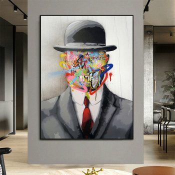 Magritte Pop Art Canvas Poster Print Wall Decor