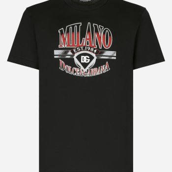 Milano Printed Logo Est. 1984 Dolce & Gabbana Tee Unisex T-Shirt FTS515