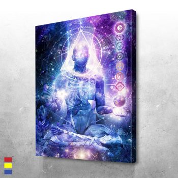 Mind of Light A Glimpse Into Celestial Visions And Cosmic Animations Canvas Poster Print Wall Art Decor