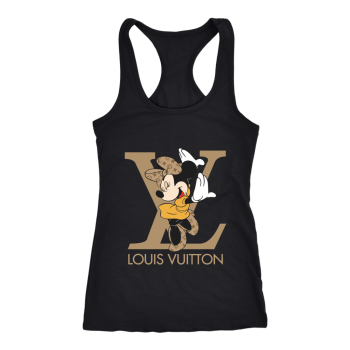 Minnie Mouse Louis Vuitton  Women Racerback Tank Top