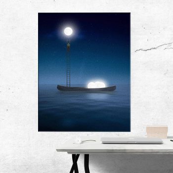 and Environmental Themes in Surreal Art Canvas Poster Print Wall Art Decor