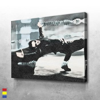 Moving Target the Symbolism of Dodging Bullets in a Simulation Canvas Poster Print Wall Art Decor