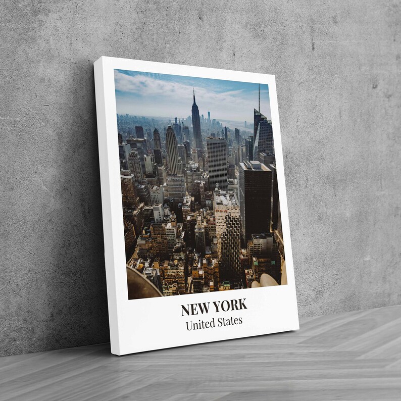 New York City Canvas City Usa Wall Decor Motivation Pop Art Canvas ...