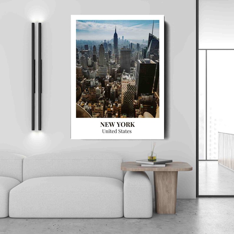 New York City Canvas City Usa Wall Decor Motivation Pop Art Canvas ...