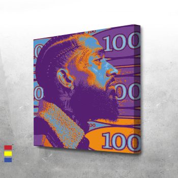 Nipsey 100 a Colorful Adventure in the Artistic Universe Canvas Poster Print Wall Art Decor