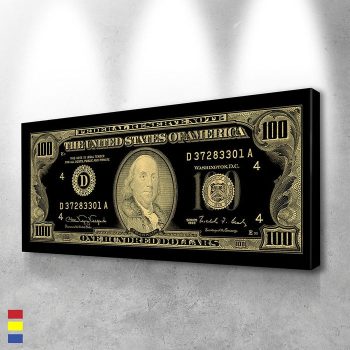 Old Benny Gold a Glimpse into the World of Contemporary Art Canvas Poster Print Wall Art Decor