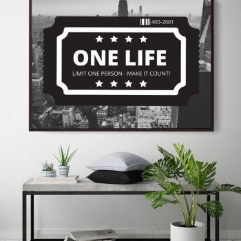 One Life Canvas Gary Vee Motivation Entrepreneur Canvas Art Wall Art Money Art N Ikonick