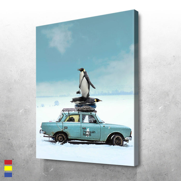 Penguin-Roadmap-to-Surrealism-Photography-Reflecting-on-Environmental-Hazards-and-Prevention-Canvas-Poster-Print-Wall-Art-Decor Penguin Roadmap to Surrealism Photography Reflecting on Environmental Hazards and Prevention Canvas Poster Print Wall Art Decor