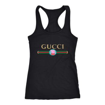 Peppa Pig Gucci  Women Racerback Tank Top