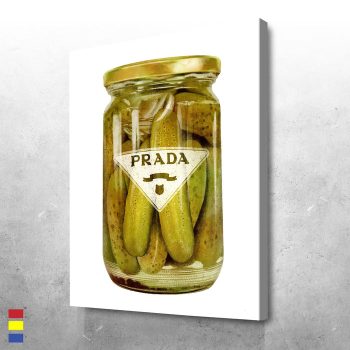 Pickled Prada Turning Everyday Foods into Luxury Fashion Canvas Poster Print Wall Art Decor